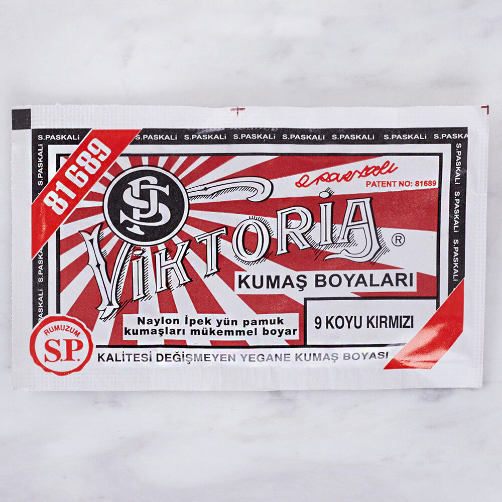 Viktoria Kumaş Boyası Koyu Kırmızı - 9